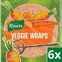 Foto van 1+1 gratis | knorr veggie wraps wortel 6 stuks aanbieding bij jumbo