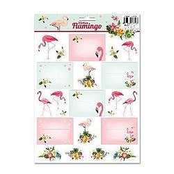 Foto van Stickers label a4-vel flamingo