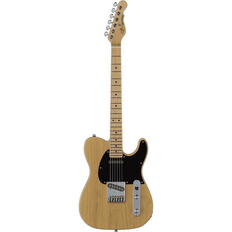 Foto van G&l fullerton deluxe asat classic butterscotch blonde mn elektrische gitaar met deluxe gigbag