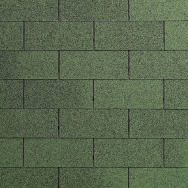 Foto van Intergard dakshingles tuinhuisjes blokhutten groen 3m2