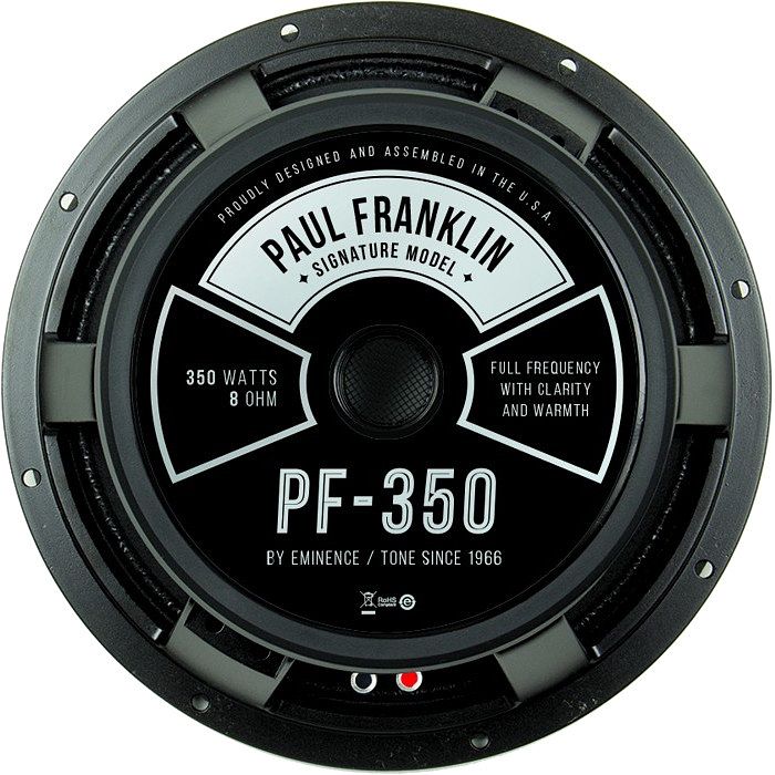 Foto van Eminence pf350 paul franklin 12 inch speaker 350w 8 ohm