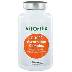 Foto van Vitortho c-1000 ascorbaten complex tabletten 90st