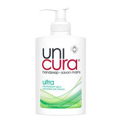 Foto van Unicura ultra vloeibare antibacteriële handzeep 250ml