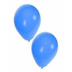 Foto van 200x blauwe feest ballonnen - ballonnen