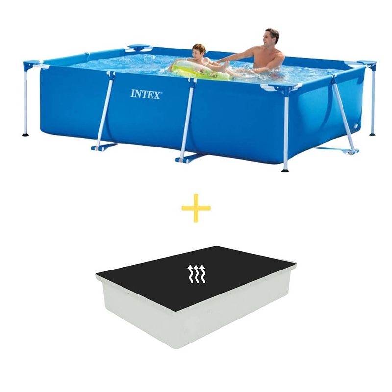 Foto van Intex zwembad - frame pool - 260 x 160 x 65 cm - inclusief solarzeil