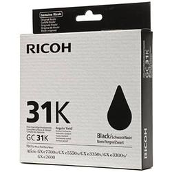 Foto van Ricoh gel cartridge gc31k zwart, 1920 pagina's - oem: 405688