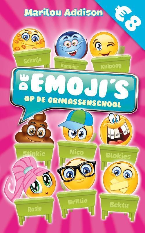 Foto van De emoji's op de grimassenschool - marilou addison - paperback (9789464006209)