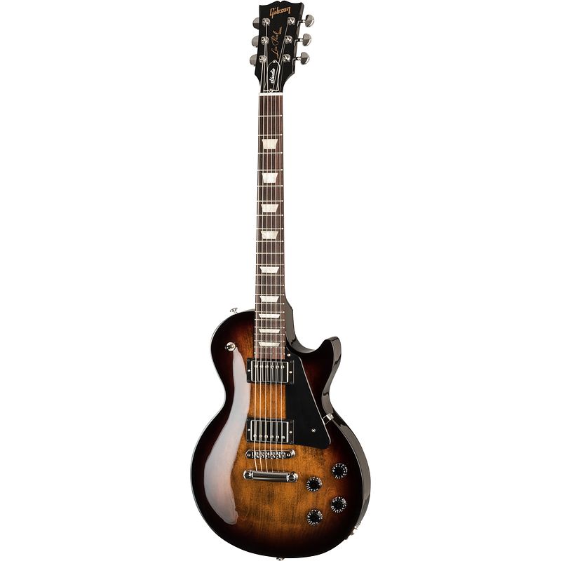 Foto van Gibson modern collection les paul studio smokehouse burst elektrische gitaar met soft shell case