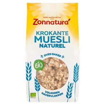 Foto van 2e halve prijs | zonnatura bio krokante muesli naturel 375g aanbieding bij jumbo