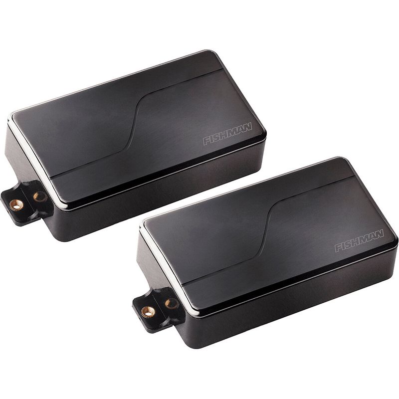 Foto van Fishman prf-m36-sk2 fluence modern humbucker set 6-string black nickel actieve elementenset met 3 voicings