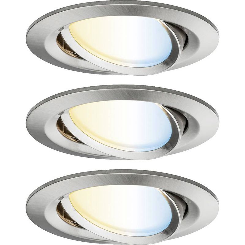 Foto van Paulmann 92962 led-inbouwlamp led 18 w ijzer (geborsteld)