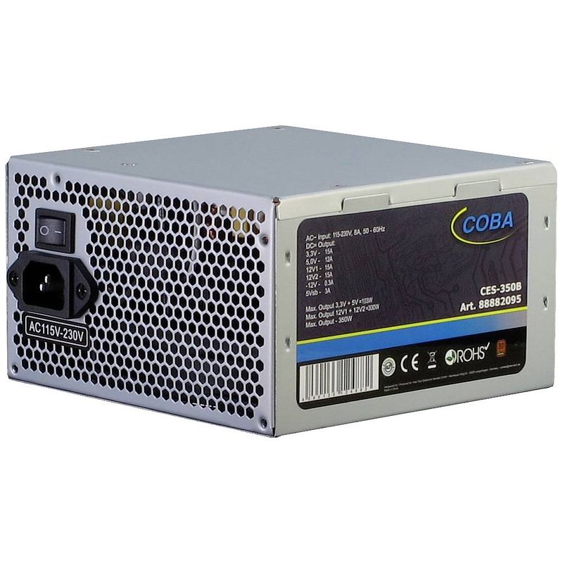 Foto van Inter-tech coba ces-350b pc-netvoeding 350 w 80 plus bronze