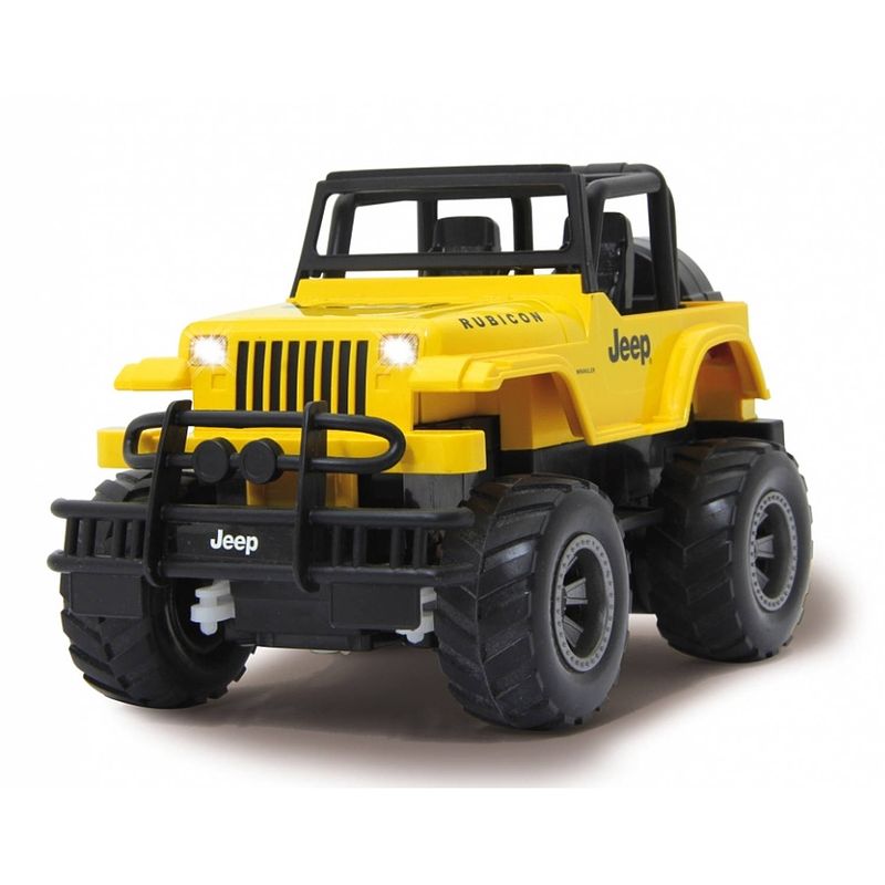 Foto van Rastar rc jeep wrangler rubicon 2,4 ghz geel 1:18