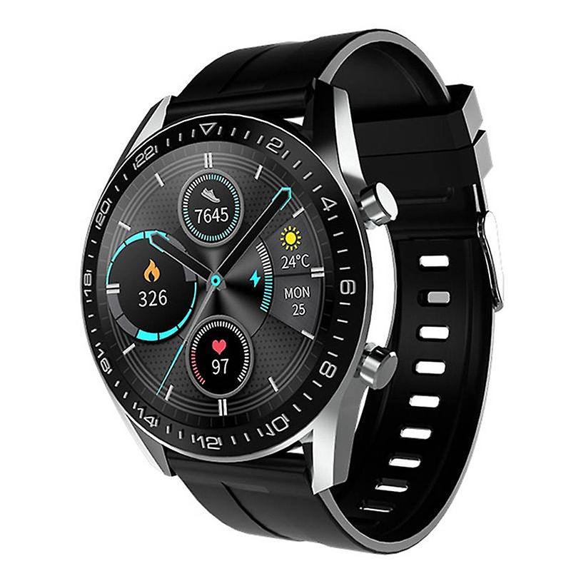 Foto van Adwear swi12 smartwatch - klassiek rond design - aluminium
