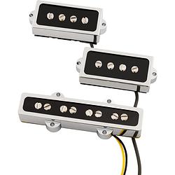 Foto van Fender cobalt chrome p/j bass pickup set basgitaarelementen (set van 2)