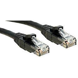 Foto van Lindy 45435 rj45 netwerkkabel, patchkabel cat 6 u/utp 5.00 m zwart snagless 1 stuk(s)