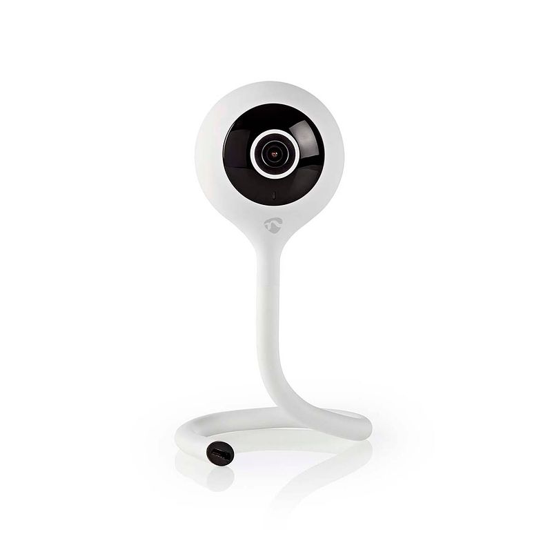 Foto van Nedis wifi smart ip camera | climate sensor | full hd 1080p slimme deurbel wit