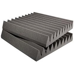 Foto van Auralex studiofoam wedges charcoal 61x61x10cm absorber grijs (6-delig)