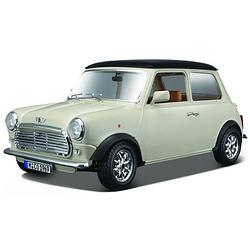 Foto van Bburago schaalmodel mini cooper 1969 1:16 beige