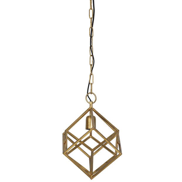 Foto van Light & living - hanglamp drizella - 26x26x36 - goud