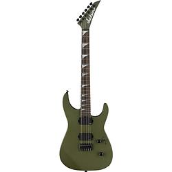 Foto van Jackson american series soloist sl2mg ht matte army drab elektrische gitaar met foam core case