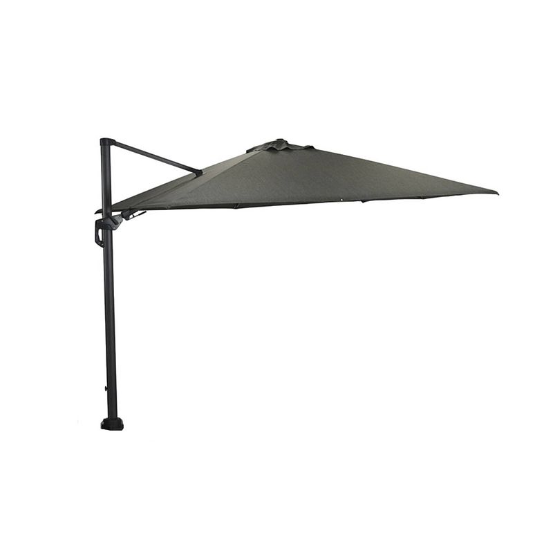 Foto van Garden impressions zweefparasol hawaii deluxe 300x300 - donker grijs - moss green