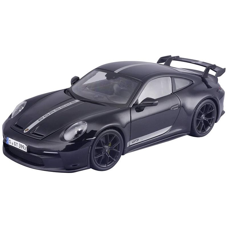 Foto van Maisto porsche 911 gt3 2023, schwarz 1:18 auto