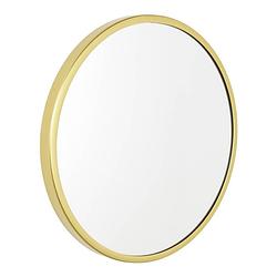 Foto van Loft42 mirror spiegel rond l goud - metaal - ø45