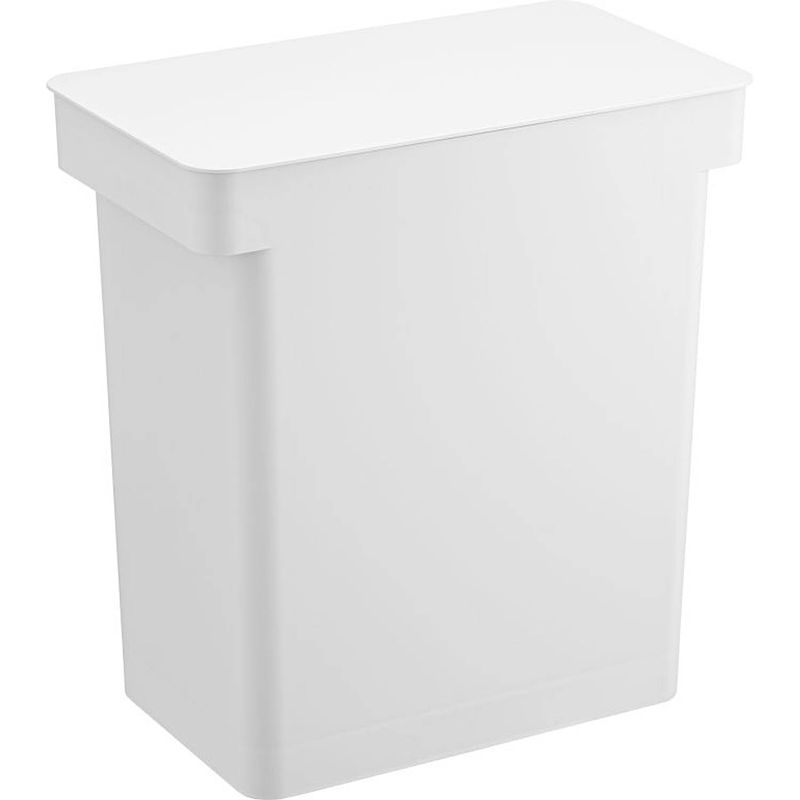 Foto van Yamazaki airtight trash can with caster - tower - white