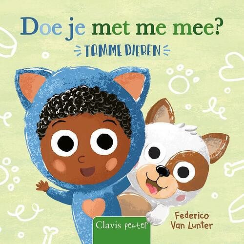 Foto van Doe je met me mee? tamme dieren - federico van lunter - hardcover (9789044848816)