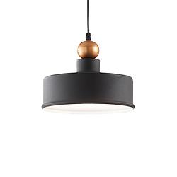 Foto van Moderne grijze hanglamp triade - ideal lux - stijlvolle verlichting voor binnen - e27 fitting