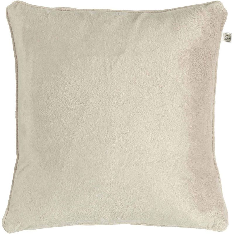 Foto van Dutch decor velvet - kussenhoes zand 45x45 cm - beige