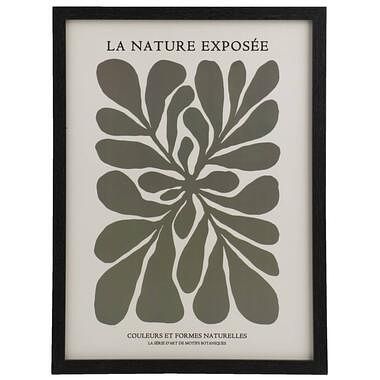 Foto van Poster la nature - mdf/glas - 30x40 cm - leen bakker