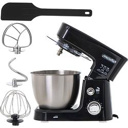 Foto van Top choice - keukenmachine - keukenrobot - keukenmixer - 1200w - zwart - anti-spatdeksel - compleet met accessoires