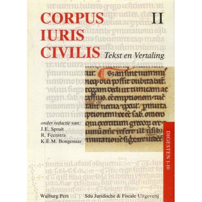 Foto van Corpus iuris civilis / ii digesten 1-10