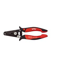 Foto van Wiha electronic stripping pliers awg26-16 red-black 180mm 33472 afstriptang 0.4 tot 1.3 mm² 16 tot 26