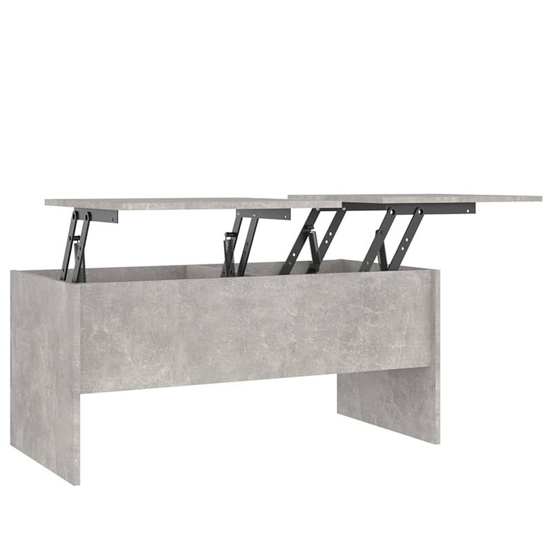 Foto van The living store salontafel - 102 x 50.5 x 46.5 cm - betongrijs