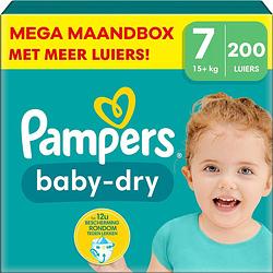 Foto van Pampers - baby dry - maat 7 - mega maandbox - 200 stuks - 15+ kg