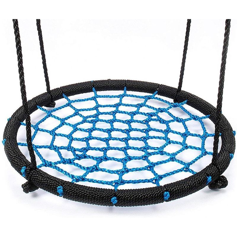 Foto van Maxxtoys nestschommel 60 cm - ronde schommel - zwart/blauw - tot 100kg