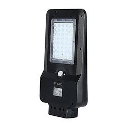 Foto van V-tac vt-st15 zwarte straatlantaarns op zonne-energie - ip65 - 15w - 1600 lumen - 4000k