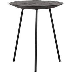Foto van Dtp home coffee table jupiter small black,45xø40 cm, recycled teakwood