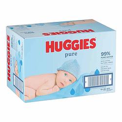 Foto van Huggies - pure - billendoekjes - 672 babydoekjes - 12 x 56