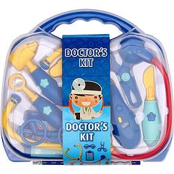 Foto van Simplespecials dokterskoffer 10-delig - kinderspeelgoed doktersset - doctor's kit 10 stuks - blauw