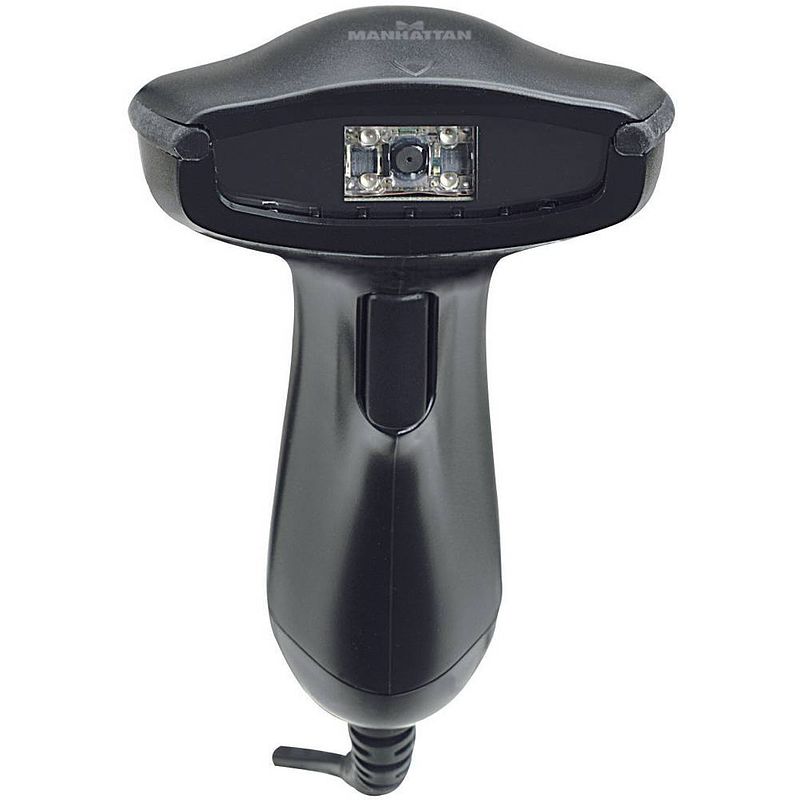 Foto van Manhattan 177603 usb-kit barcodescanner kabel 1d, 2d imager zwart handmatig usb