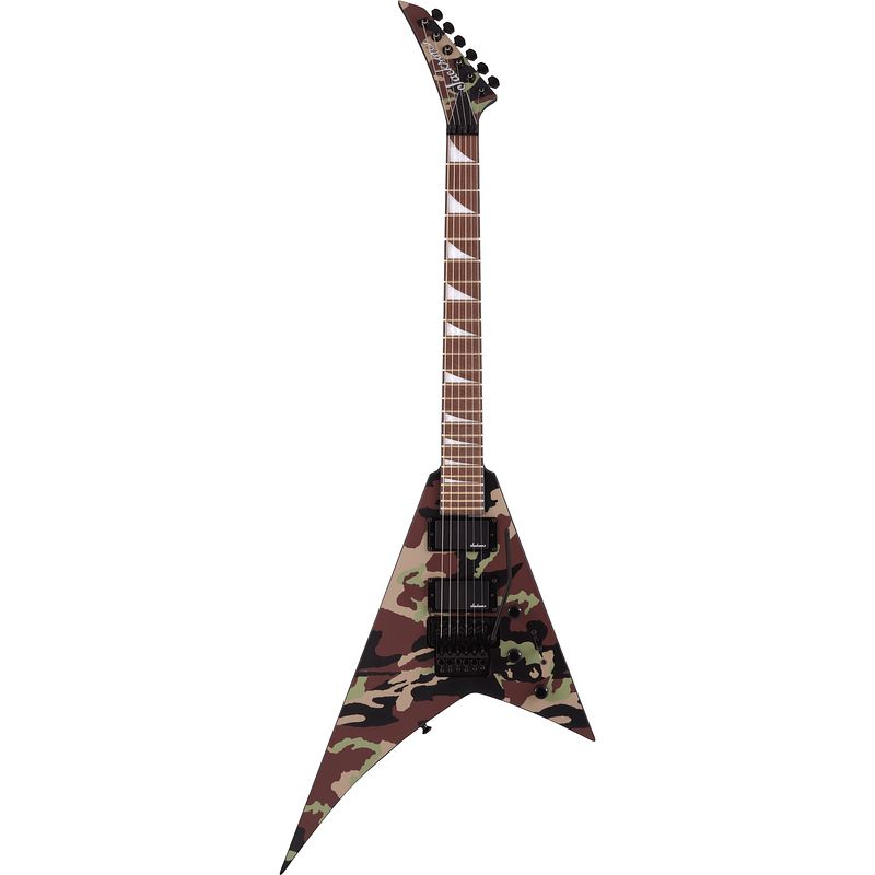 Foto van Jackson x series rhoads rrx24, woodland camo elektrische gitaar met floyd rose