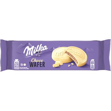 Foto van Milka choco wafer koek met witte chocolade 6 stuks 180g bij jumbo