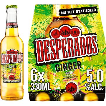 Foto van Desperados ginger bier fles 6x330ml bij jumbo