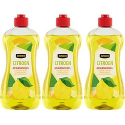 Foto van Jumbo citroen afwasmiddel 3 x 500ml