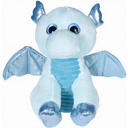 Foto van Free and easy knuffeldinosaurus junior 25 x 23 cm pluche blauw