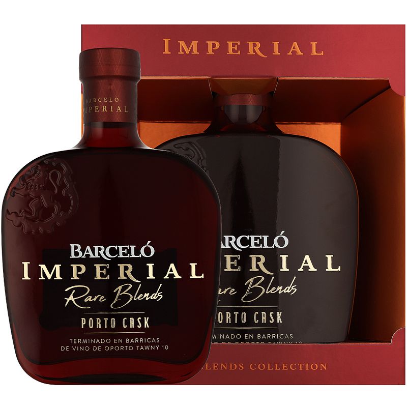 Foto van Barcelo imperial porto cask finish 70cl rum + giftbox